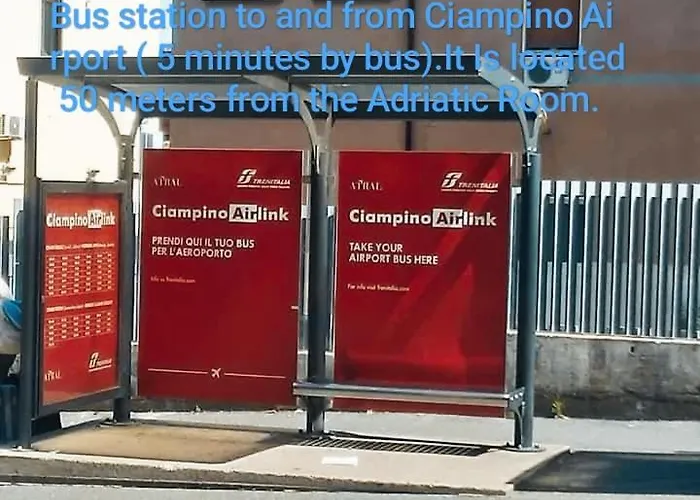 Adriatic 50 M Dalla Stazione Ferroviaria Di E Dalla Navetta Aeroportuale 招待所