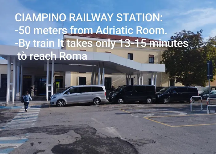 Adriatic 50 M Dalla Stazione Ferroviaria Di E Dalla Navetta Aeroportuale 招待所